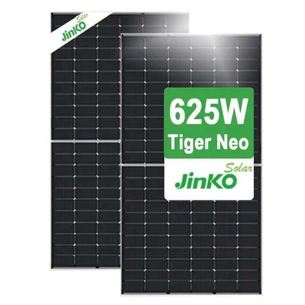 پنل خورشیدی 625 وات مونو کریستال مدل بایفشیال N Type برند JINKO SOLAR